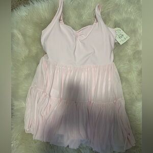 NWT Blogilates sweetheart ballerina Chic Light Pink Mini Dress